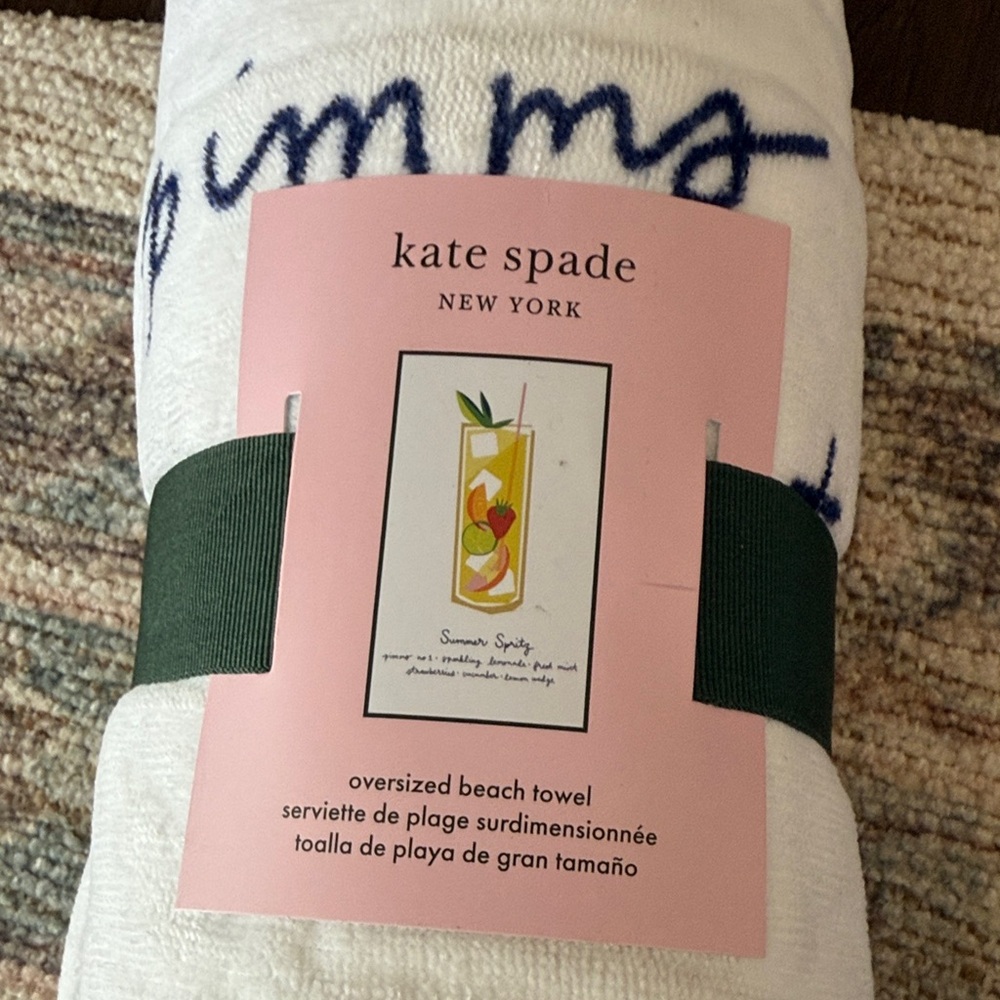 NWT Kate Spade Summer Spritz Beach Towel